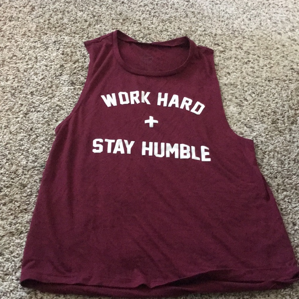 Work Hard + Stay Humble Muscle Tee